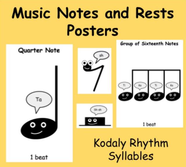 Preview of Music Note Posters